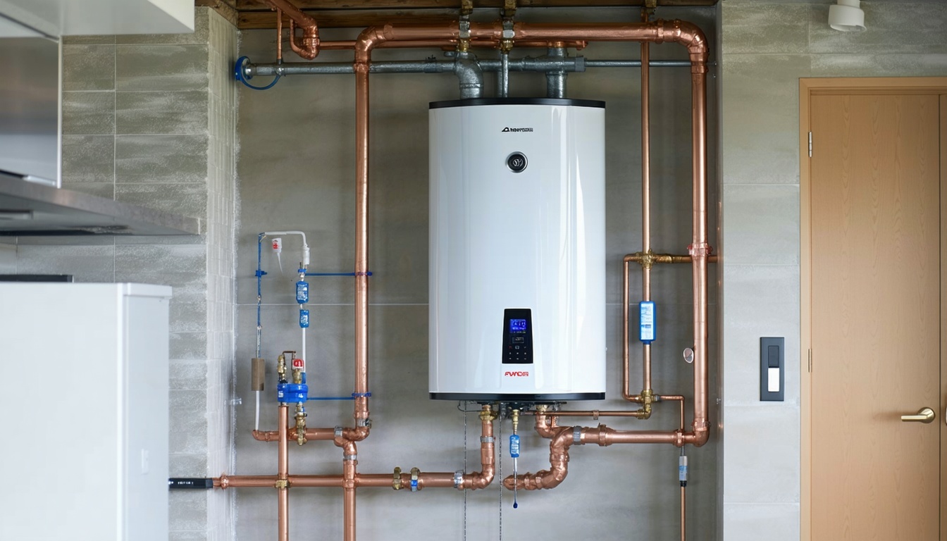 Modern Water Heater Installation